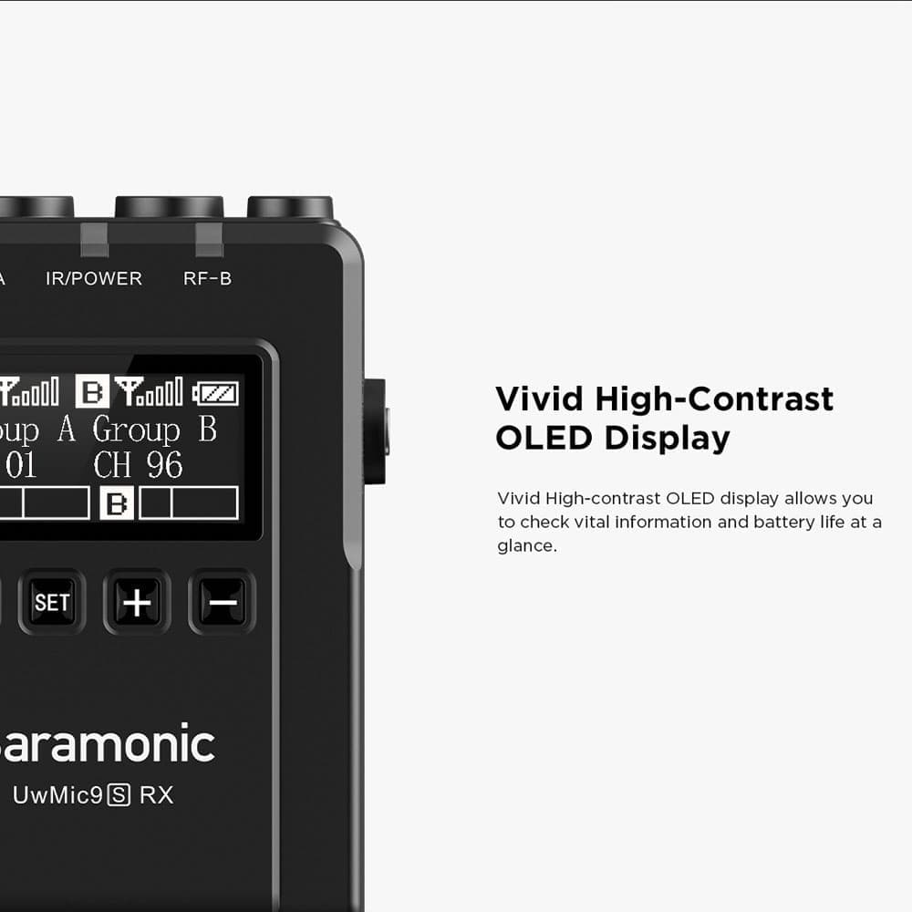 میکروفون بی سیم یقه ای Saramonic UwMic9S Kit2 Mini — تصویر ۷