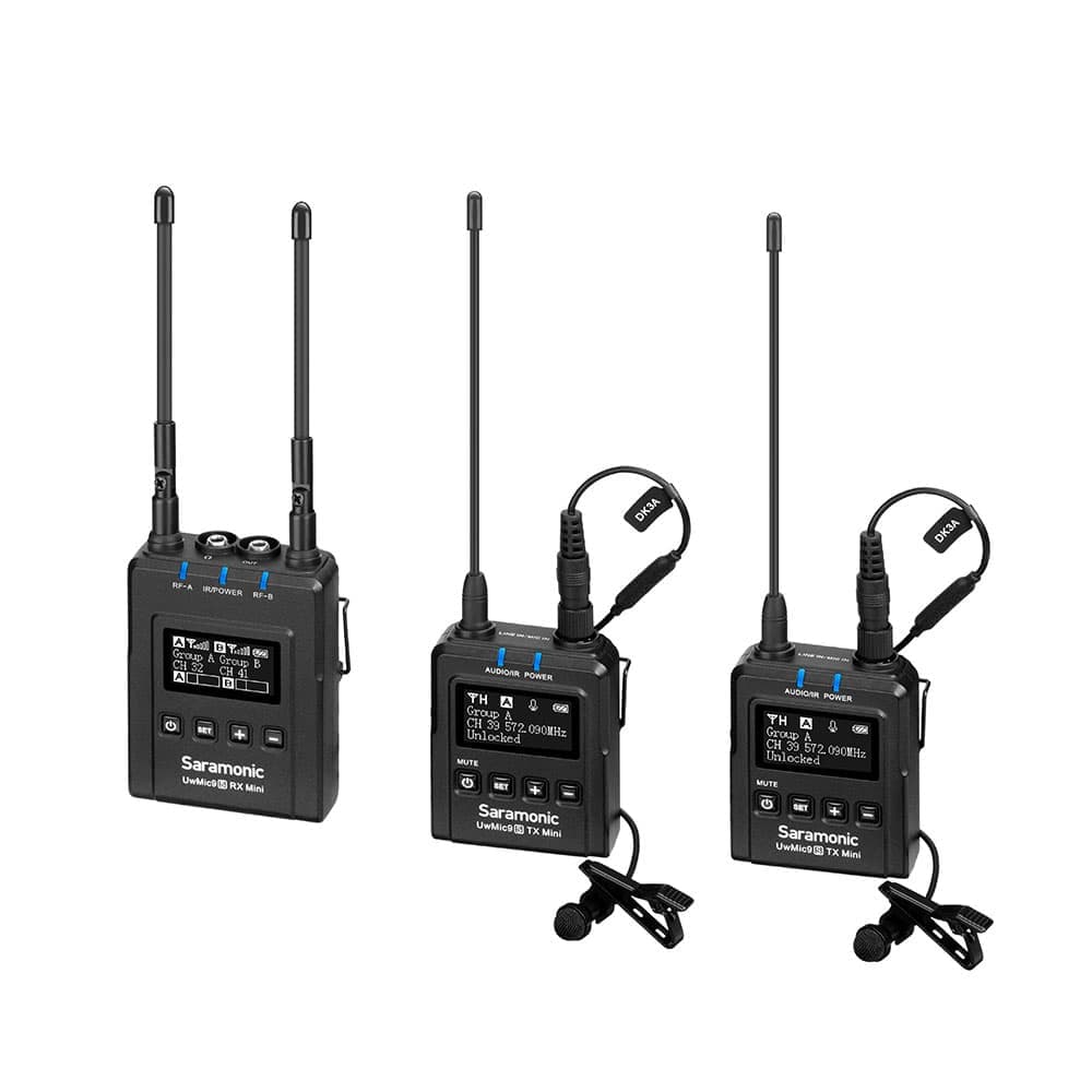 میکروفون بی سیم یقه ای Saramonic UwMic9S Kit2 Mini — تصویر ۲