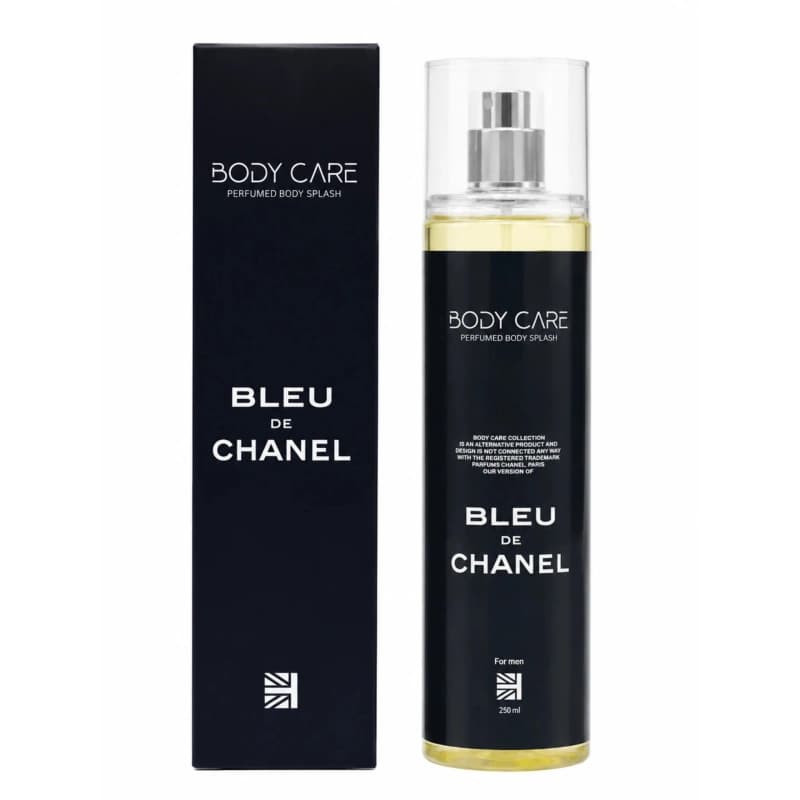 بادی اسپلش مردانه بادی کر رایحه بلو شنل (Bleu de Chanel) حجم 250 میلی‌لیتر