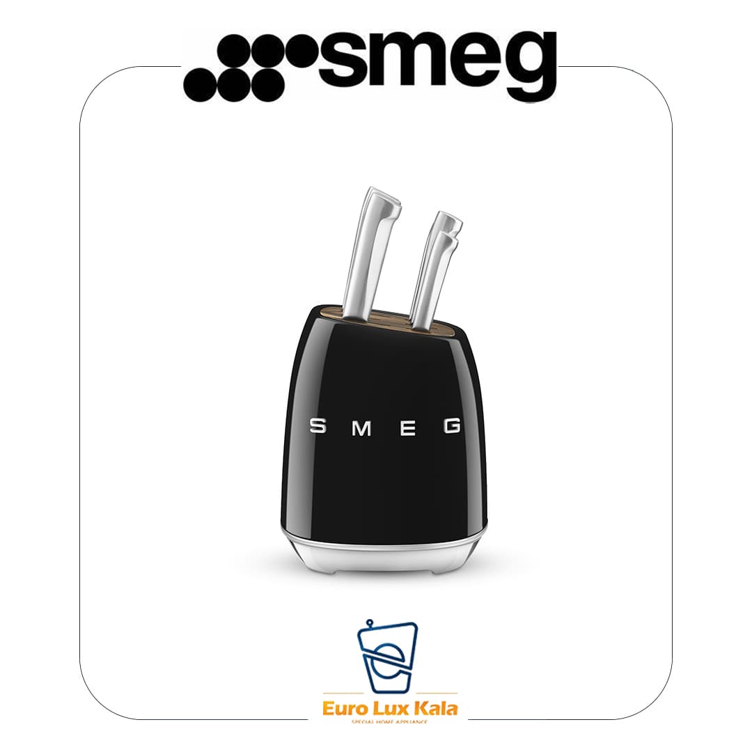 سرویس چاقو اسمگ رنگ مشکی مدل SMEG KBSF02BL(کیفیت اصلی شرکتی )(سفارش اروپا)