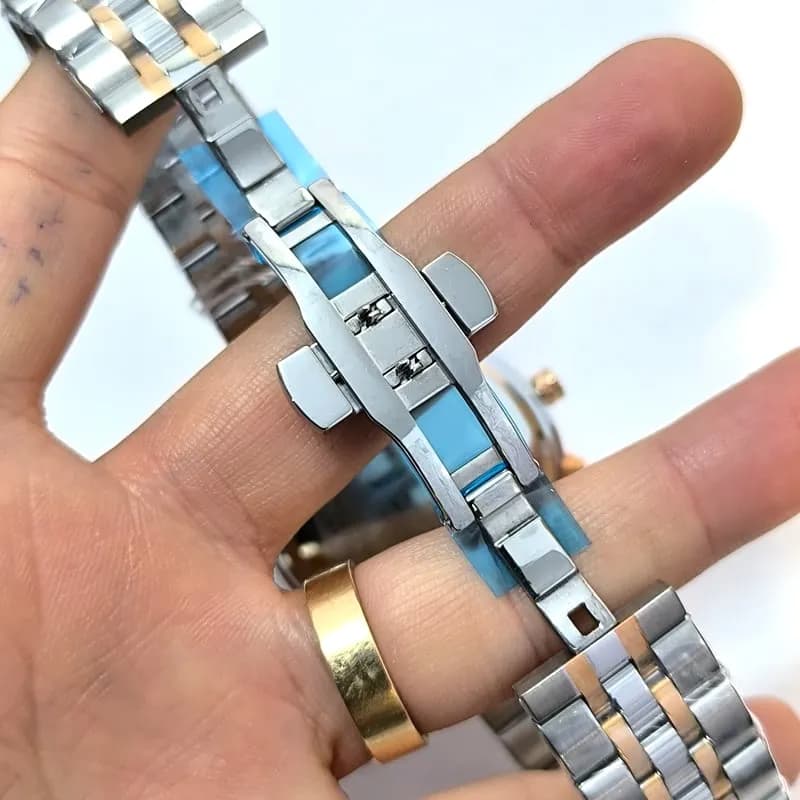 ساعت مردانه الگانس فول تایم ژاپن – رنگ ثابت – ضد آب – 112001 — تصویر ۵