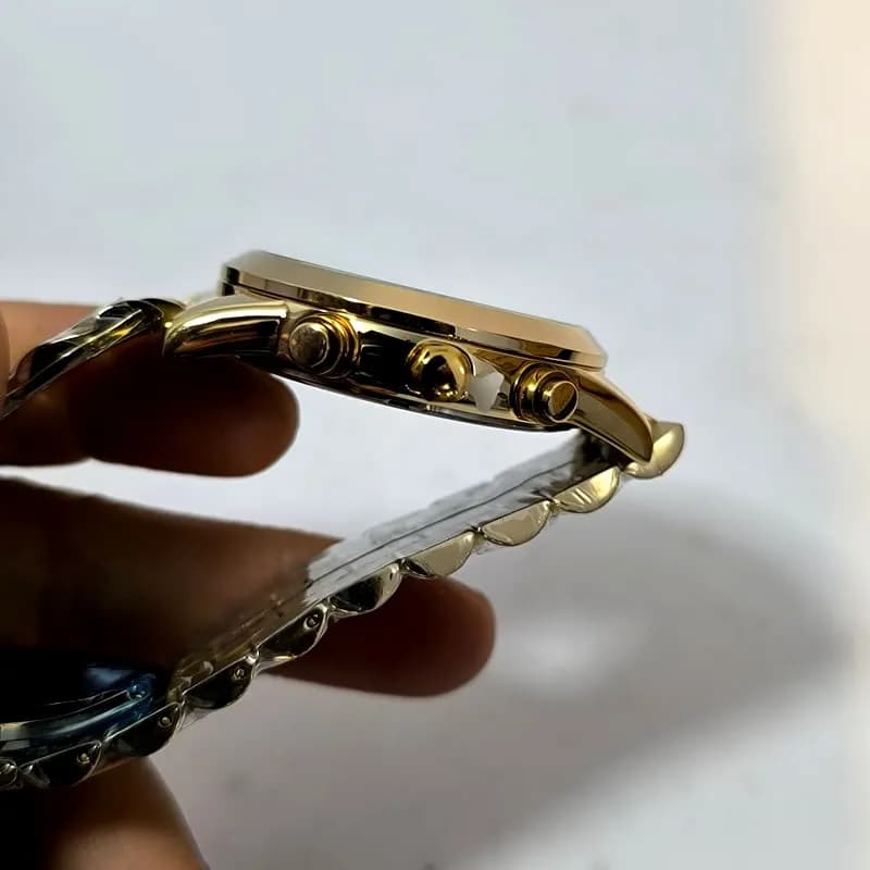 ساعت مردانه الگانس فول تایم ژاپن – رنگ ثابت – ضد آب – 114801 — تصویر ۶