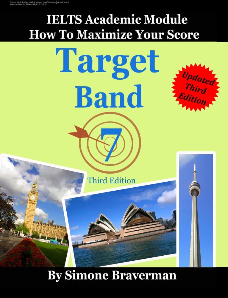 کتاب Target Band 7 IELTS Academic Module: How to Maximize Your Score (هدف نمره 7 در ماژول آکادمیک آیلتس: چگونه نمره خود را به حداکثر برسانیم) نسخه انگلیسی PDF | سیمون براورمن