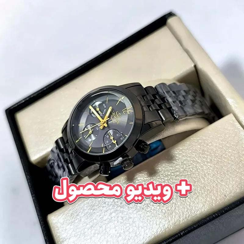 ساعت زنانه الگانس سه موتور فعال ژاپن – رنگ ثابت – ضد آب – 117401