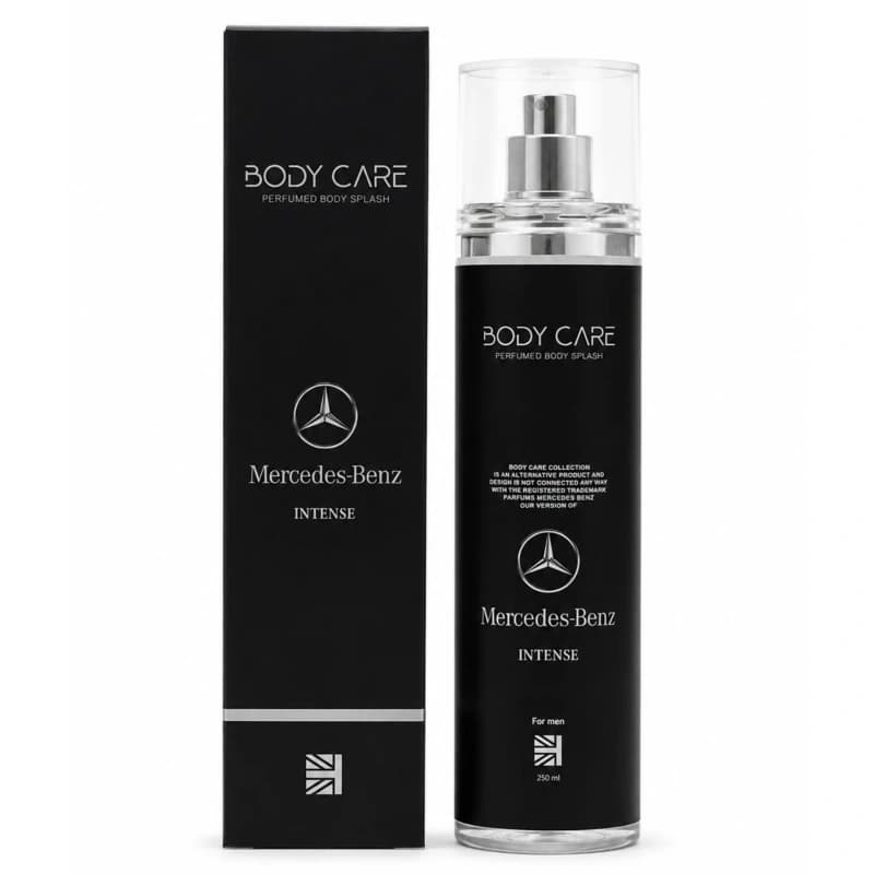 بادی اسپلش مردانه بادی کر مدل مرسدس بنز اینتنس Mercedes Benz Intense حجم 250 میلی لیتر — تصویر ۲
