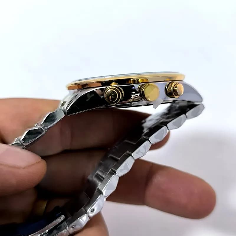 ساعت مردانه الگانس موتور ژاپن – رنگ ثابت – ضد آب – طرح سه موتور – 118401 — تصویر ۴