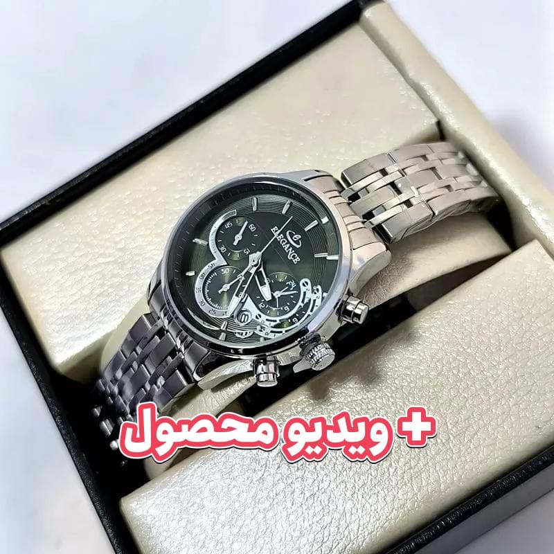 ساعت زنانه الگانس موتور ژاپن – رنگ ثابت – ضد آب – طرح سه موتور – 119801