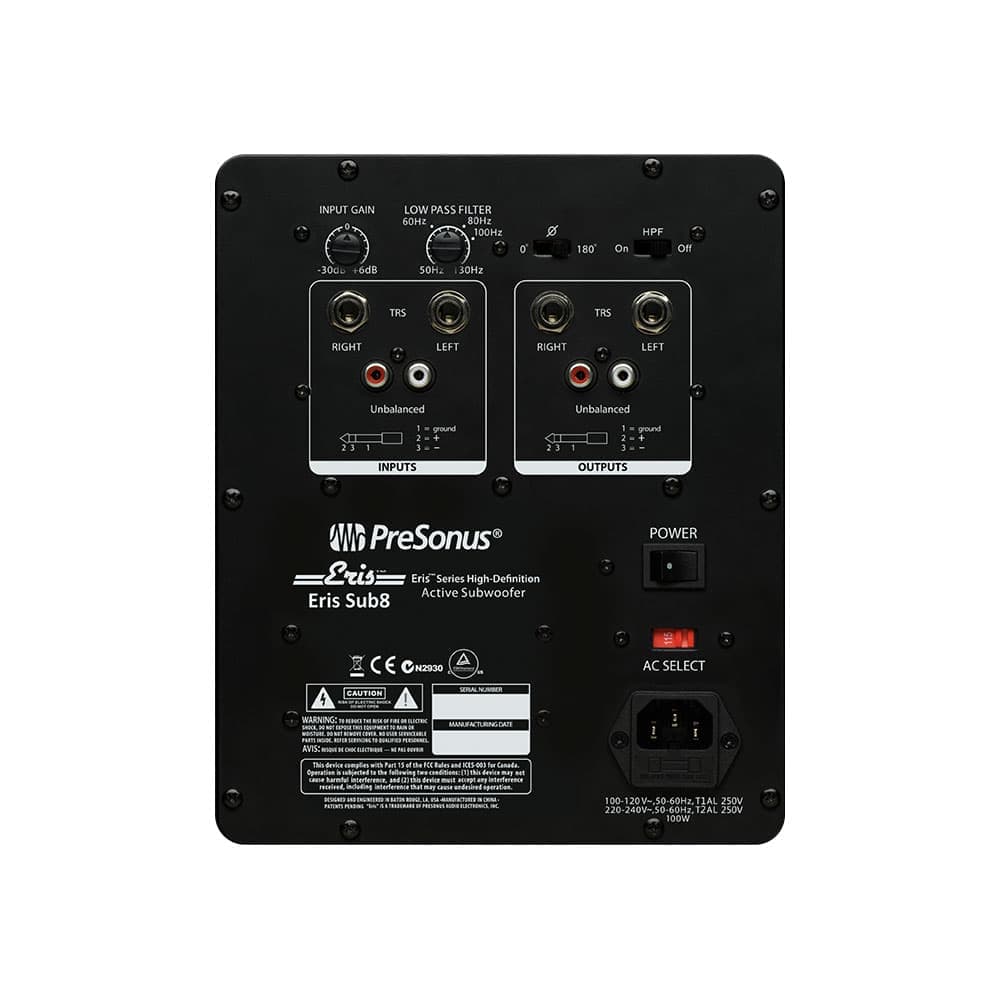 ساب ووفر مانیتور PreSonus Eris Sub8 — تصویر ۳