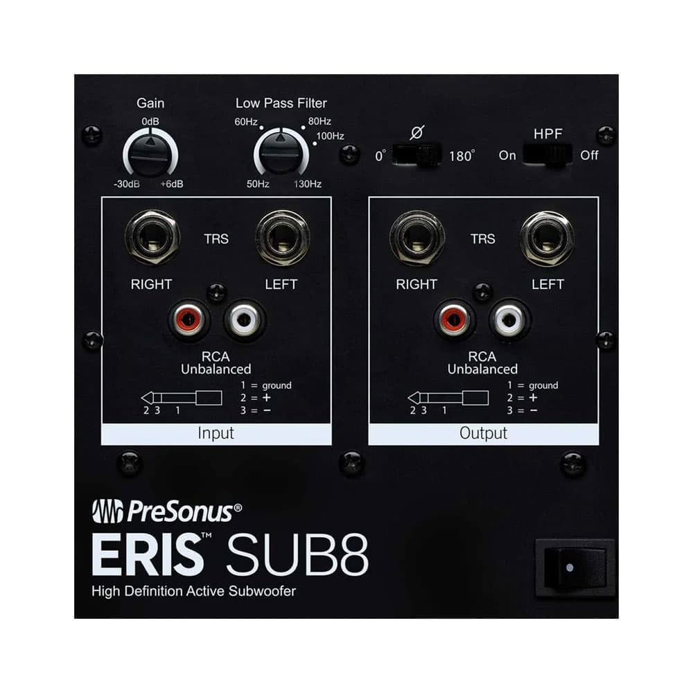 ساب ووفر مانیتور PreSonus Eris Sub8 — تصویر ۷