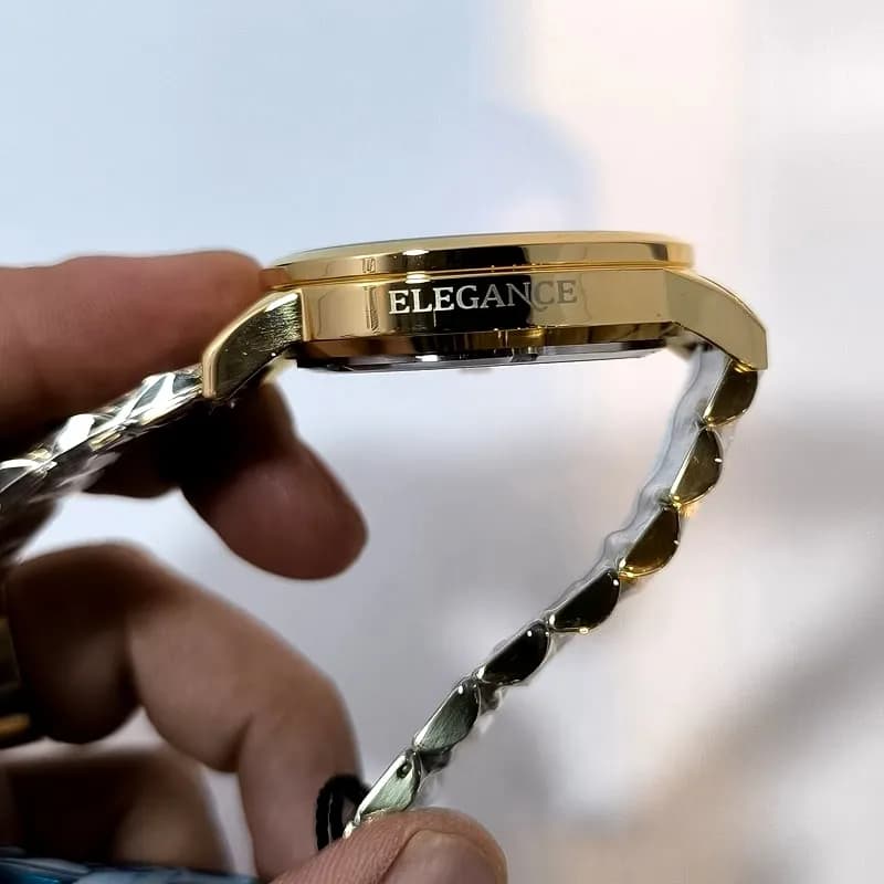 ساعت مردانه الگانس موتور ژاپن – رنگ ثابت – ضد آب – طرح سه موتور – 105203 — تصویر ۴