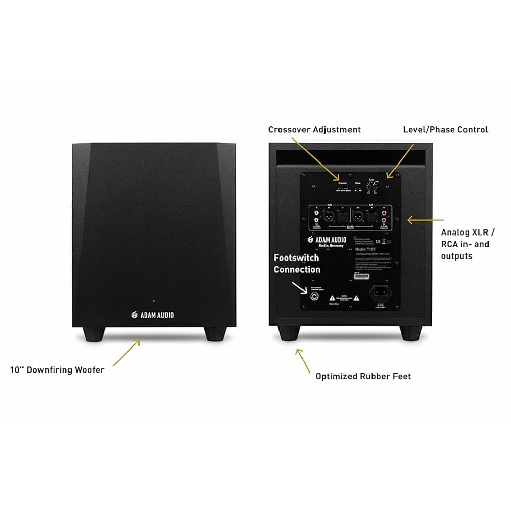 ساب ووفر مانیتور ADAM Audio T10S — تصویر ۶