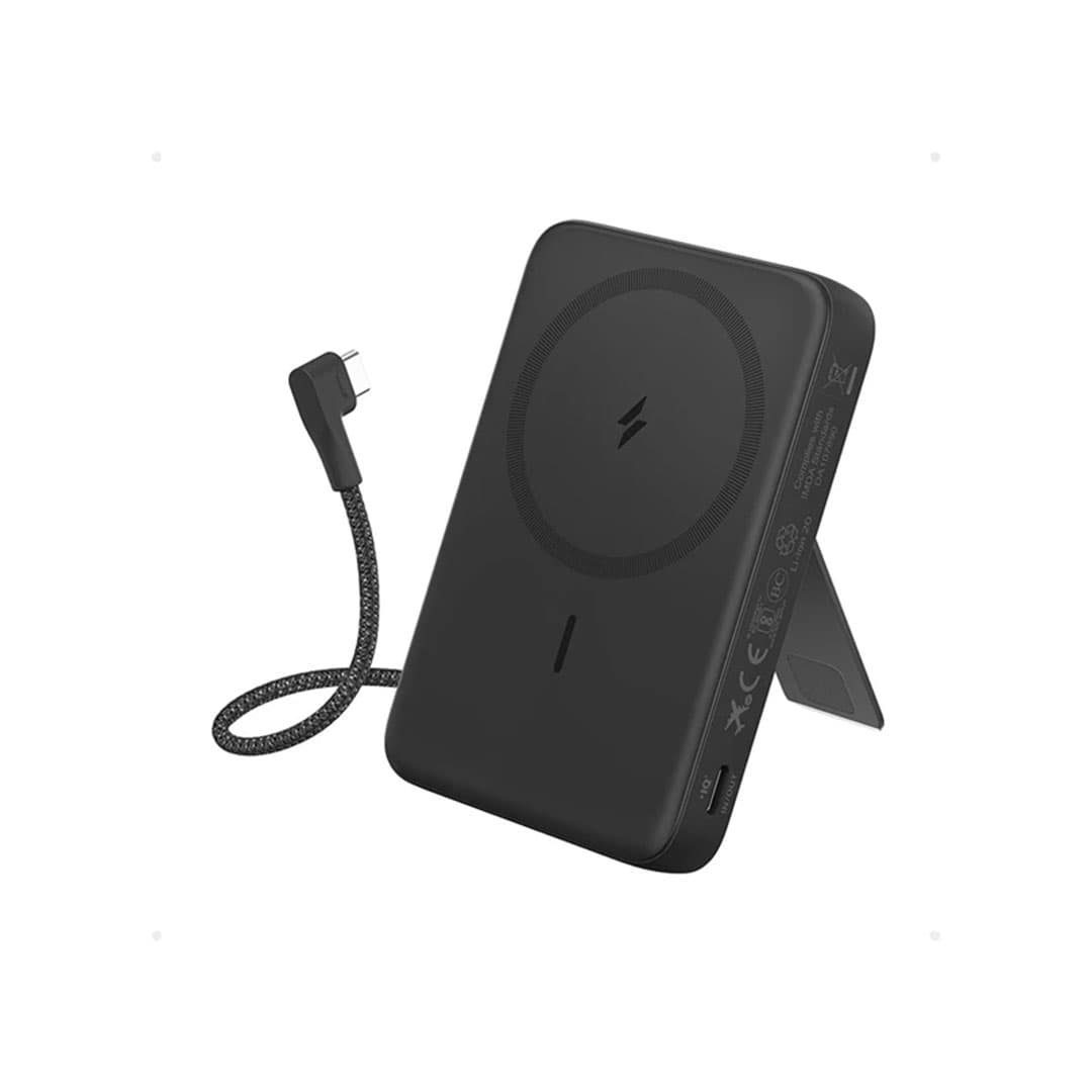پاوربانک بیسیم انکر Anker Zolo Magnetic Power Bank 10K 30W Built-in USB-C Cable مدل A1685