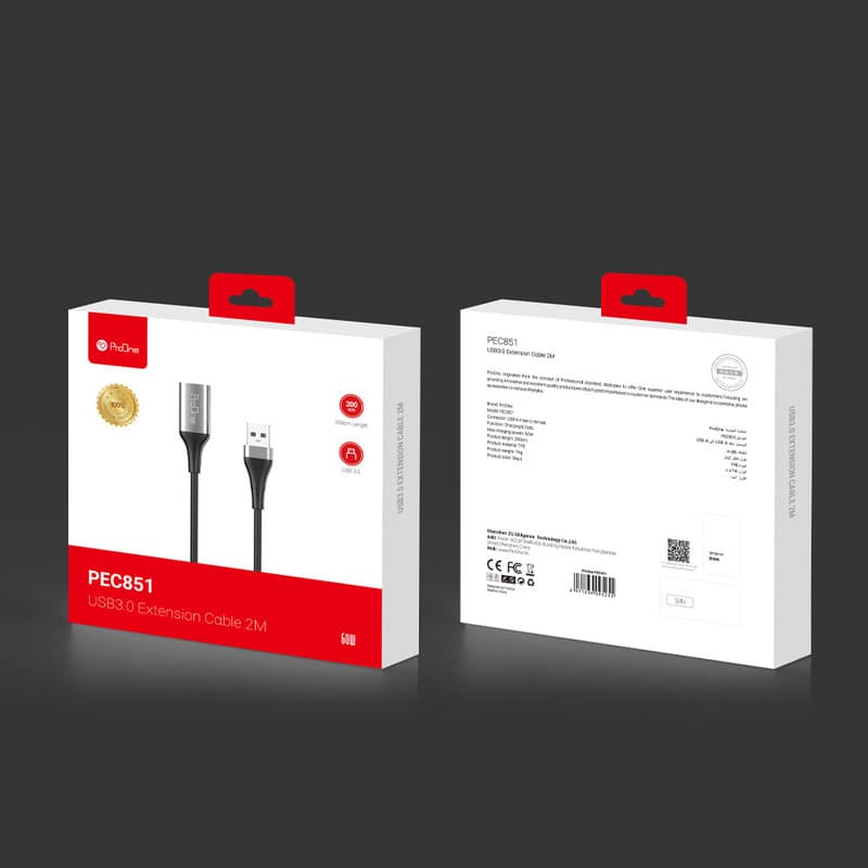 کابل افزایش طول USB 3.0 پرووان مدل PEC851 به طول 2 متر — تصویر ۹