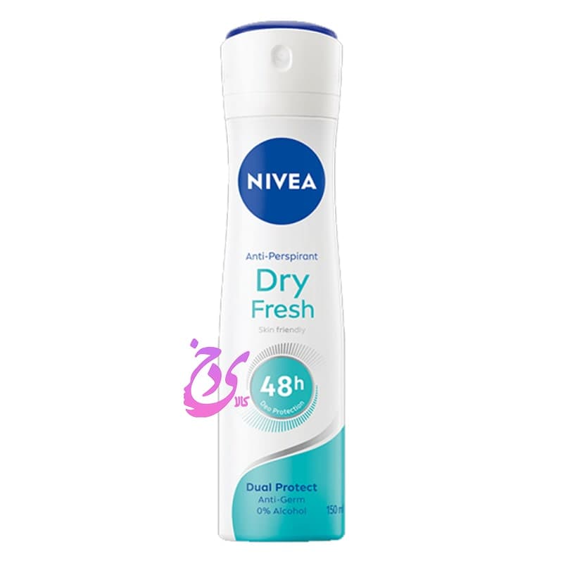 اسپری ضد تعریق زنانه نیوا مدل درای فرش NIVEA Dry Fresh حجم 150 میلی لیتر