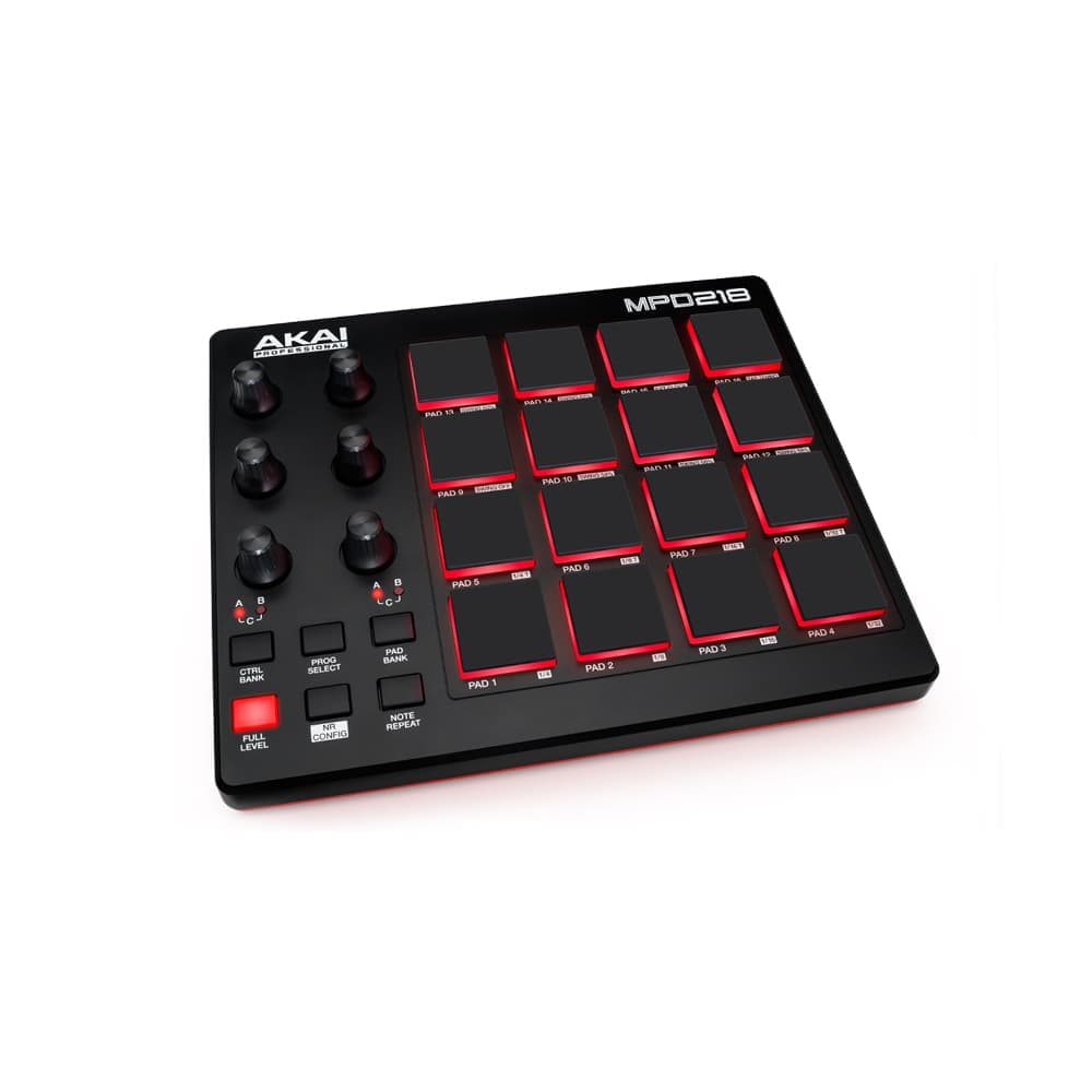 میدی کنترلر و فینگر پد پرتابل AKAI MPD218 — تصویر ۲