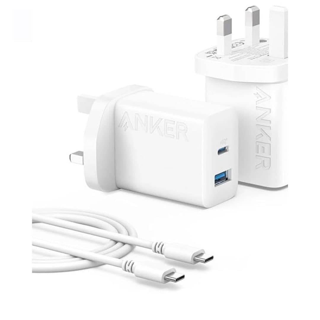 شارژر دیواری انکر Anker 20W Charger 2 Port Block USB C مدل B2348