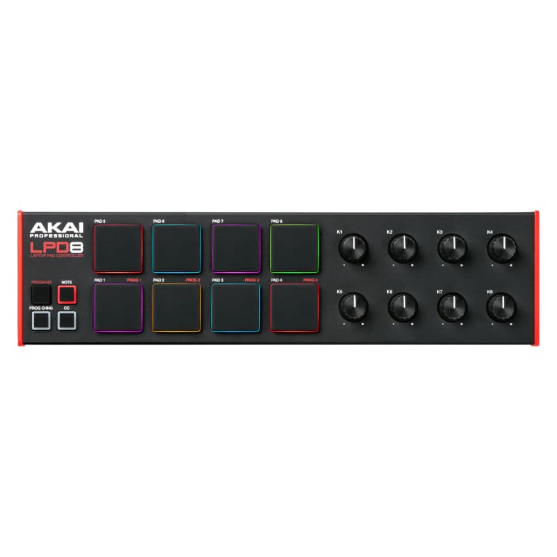 میدی کنترلر و فینگر پد پرتابل AKAI LPD8 MK2 — تصویر ۹
