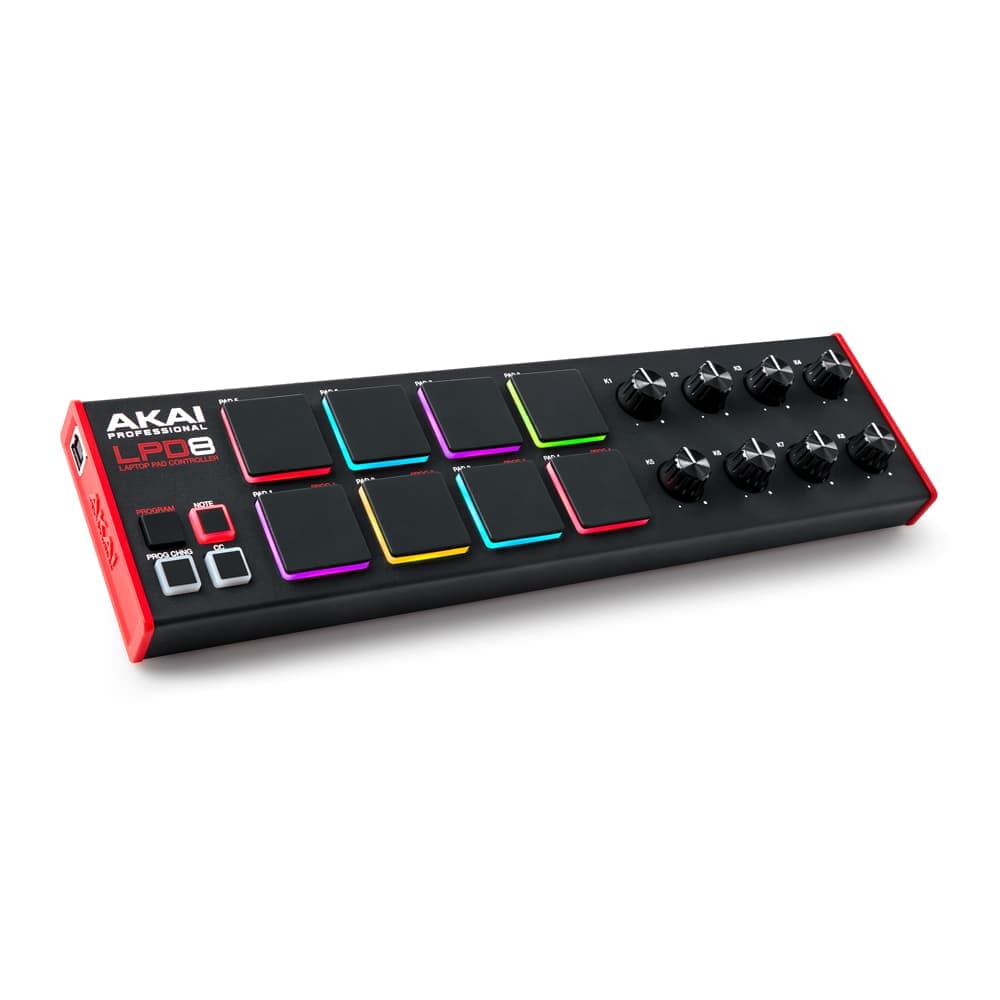 میدی کنترلر و فینگر پد پرتابل AKAI LPD8 MK2 — تصویر ۲
