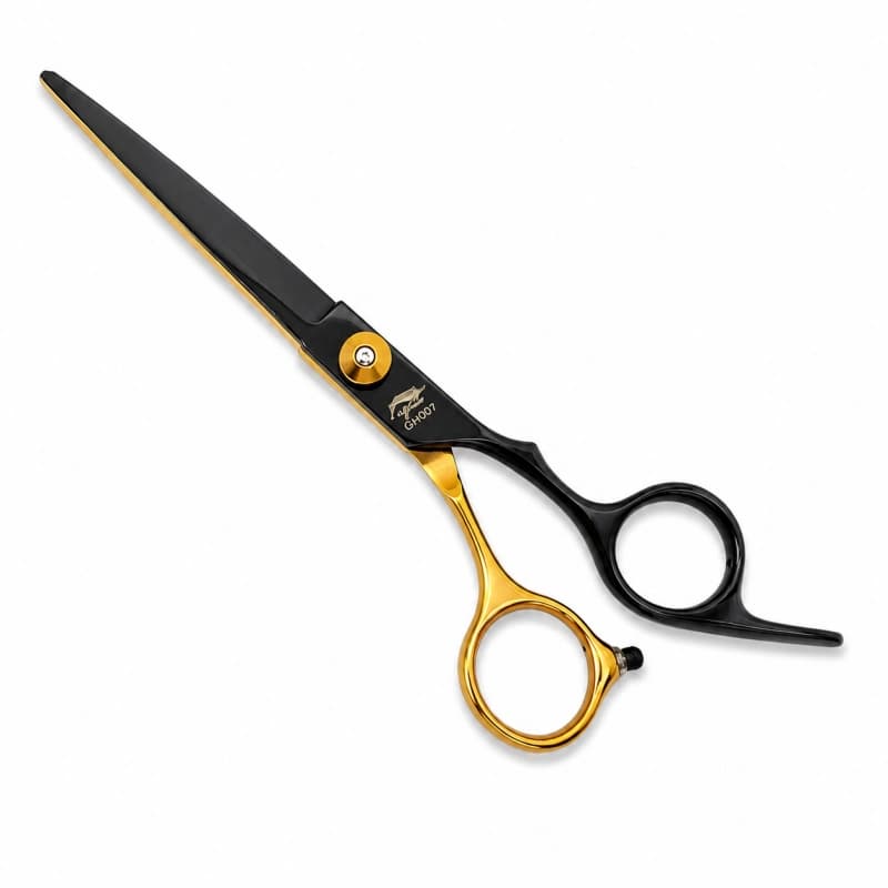 قیچی آرایشگاهی حرفه ای لوپینا مدل مشکی طلایی کد GH007