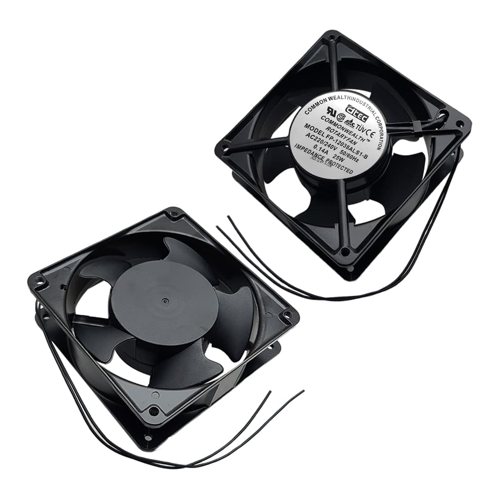 فن بلبرینگی ALUMINUM 12x12x3.8 220V 12038 — تصویر ۲