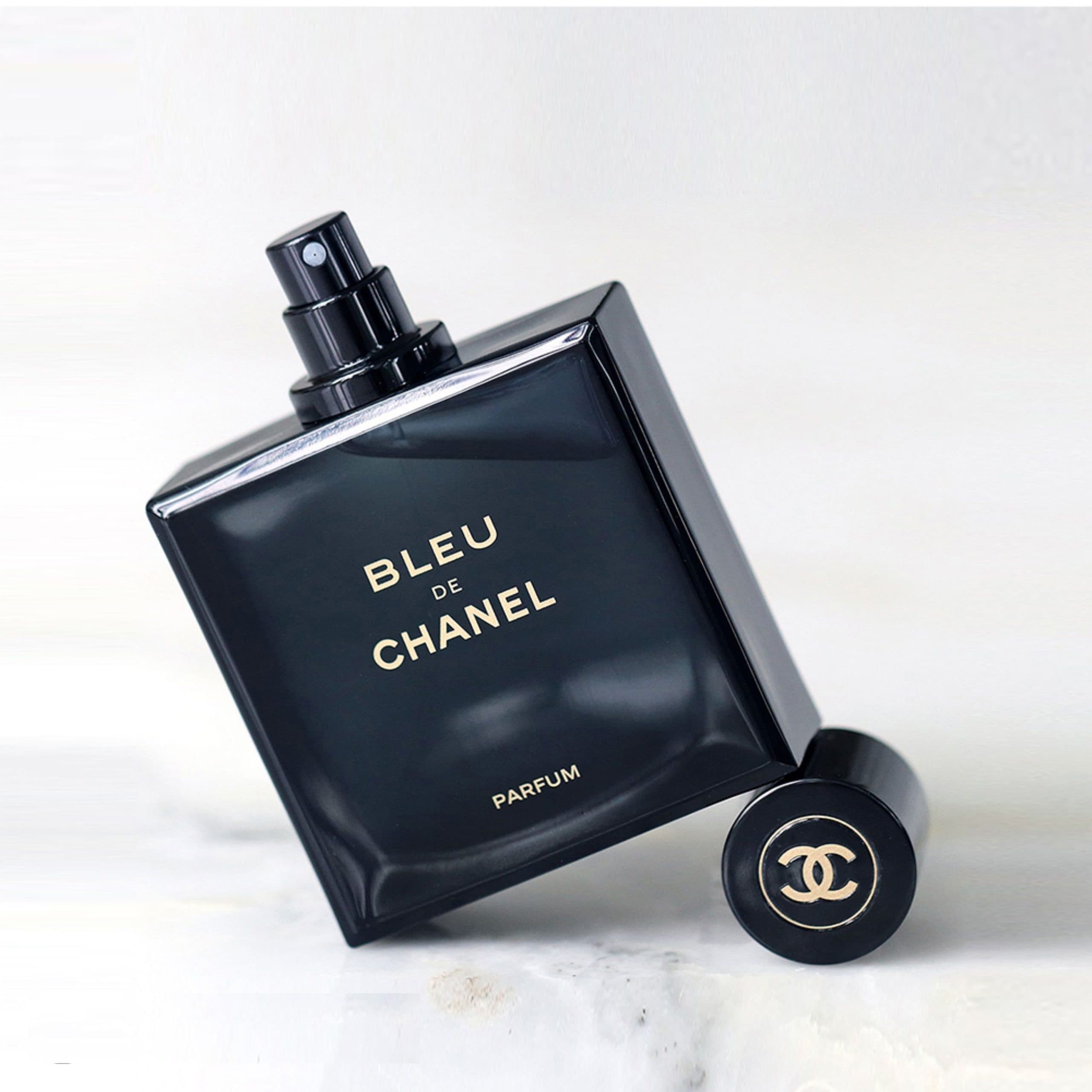تستر اورجینال جعبه سفید ادئوپرفیوم حجم 100 میل بلو د شنل پارفوم گلد(طلایی)| Chanel Bleu de Ch
