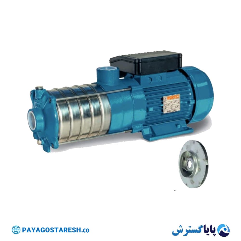 پمپ آب افقی طبقاتی استیل ورتکس (WORTEX) مدل MULTI GXT 10-5