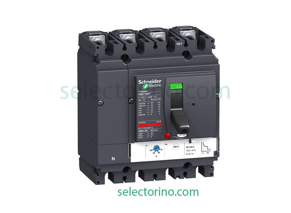 اتوماتیک چهار پل 630 آمپر Schneider LV432877 قدرت قطع 36 کیلو آمپرC63F42D630