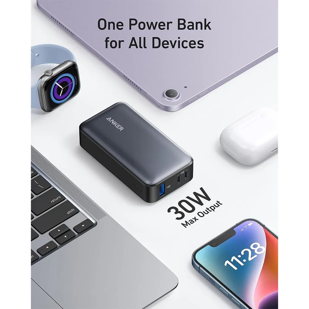 پاوربانک 10000 نسل پنجم انکر Anker 533 PowerCore 30W مدل A1256 — تصویر ۱۲