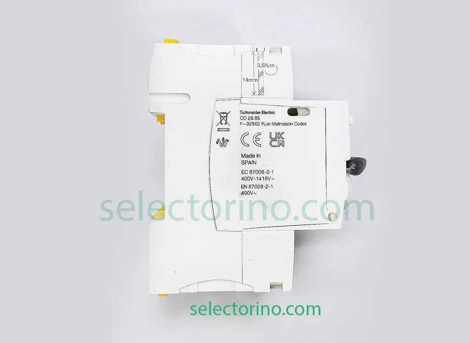 محافظ جان سه فاز 25 آمپر 30 میلی آمپر A9R50425 Schneider اشنایدر — تصویر ۲