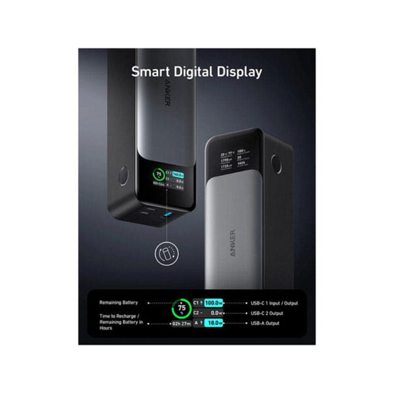 پاور بانک انکر 737 Power Bank مدل A1289 24000 — تصویر ۳