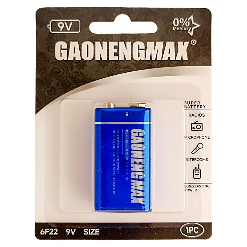 باتری کتابی GAONENGMAX مدل 6F22 — تصویر ۳