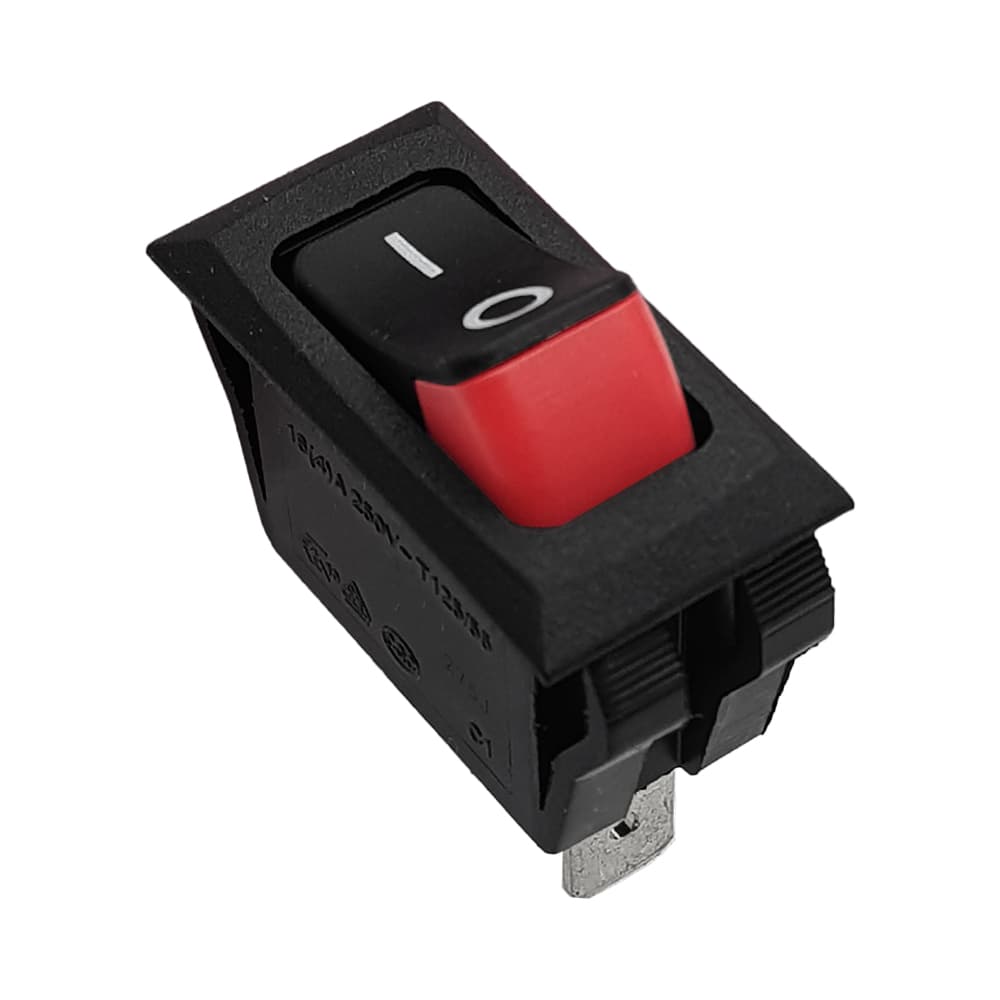 کلید راکر باریک دو حالته یکطرف قرمز HB110C5N 2PIN — تصویر ۳