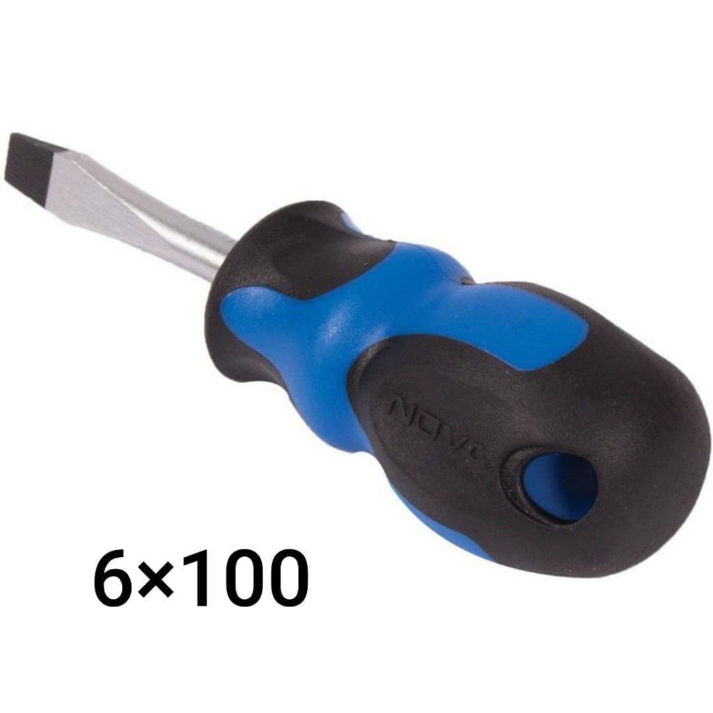 پیچ گوشتی دسته پلاستیکی 100×6 دوسو نووا NOVA مدل 1607