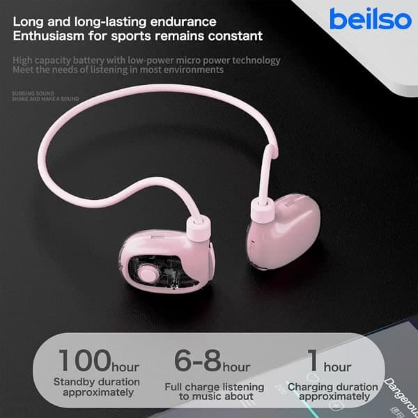هدفون کلیپسی هوشمند مدل Bone Conduction (صدای خاص) — تصویر ۵