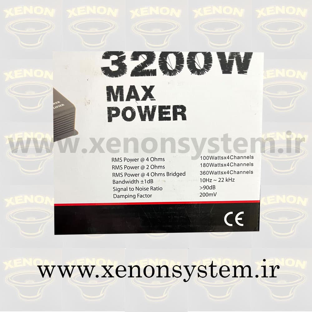 آمپلی فایر خودرو کربن 4 کانال مدل RD-500.4S — تصویر ۳