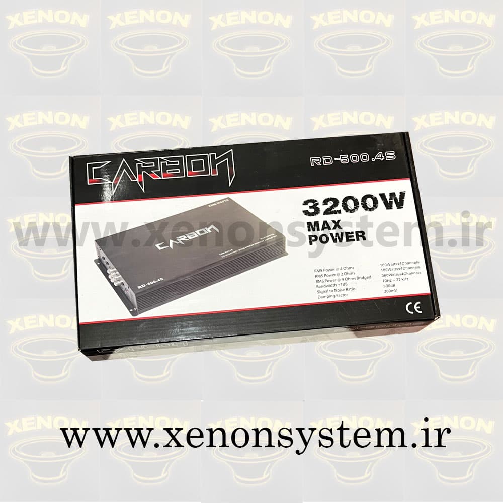 آمپلی فایر خودرو کربن 4 کانال مدل RD-500.4S — تصویر ۵