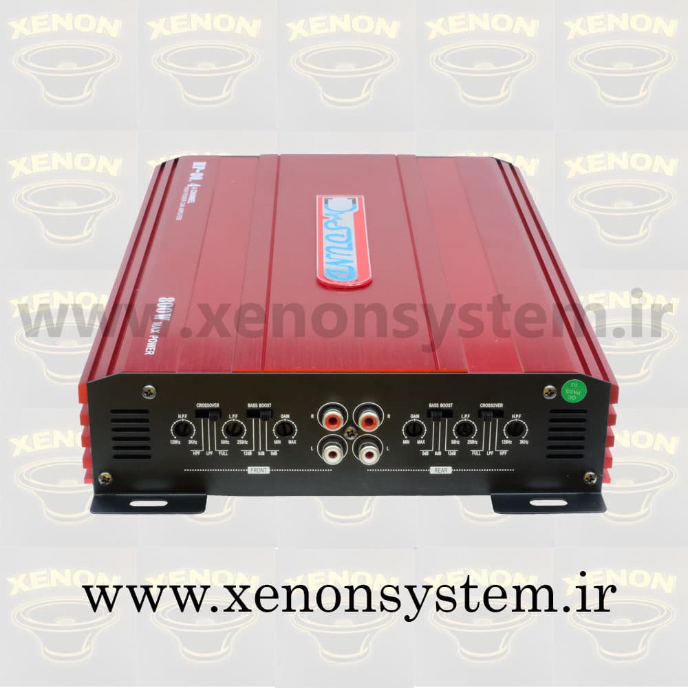 آمپلی فایر دی آر ساند (Dr. Sound) 4 کانال مدل HP-80.4 — تصویر ۳
