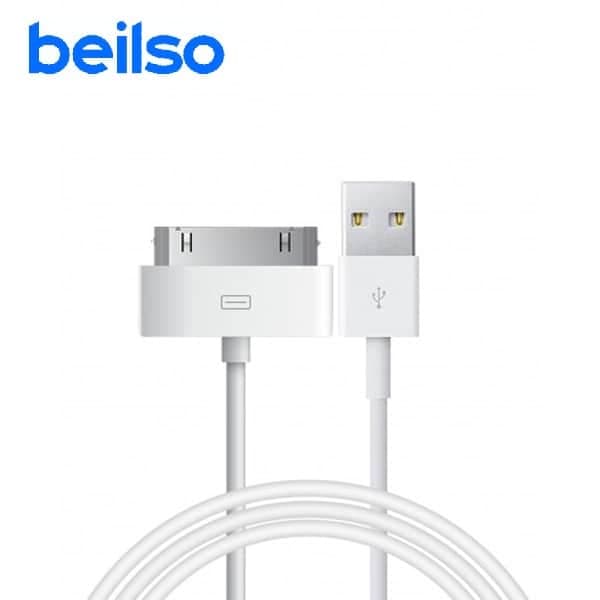 کابل شارژ اصلی آیفون 4 و 4s مدل Apple 30 Pin to USB Cable