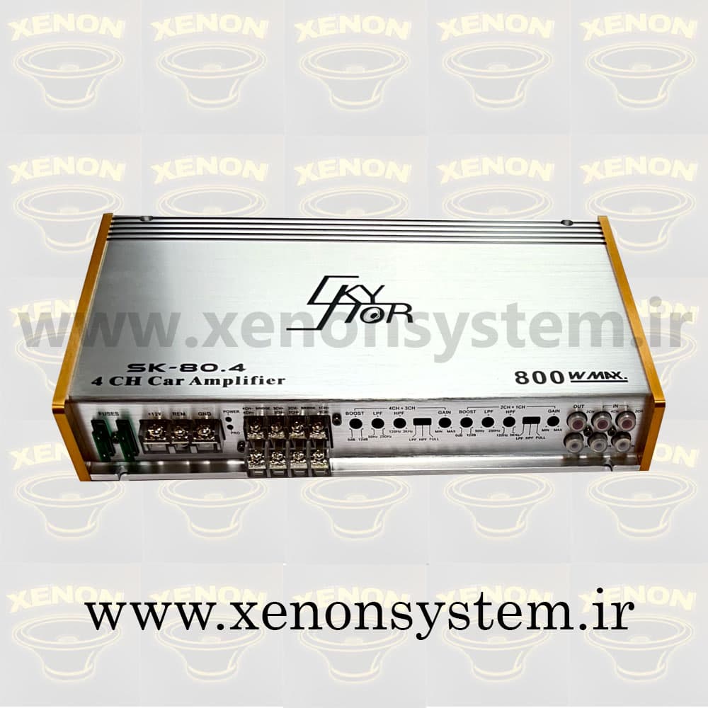 آمپلی فایر خودرو اسکایلر 4 کانال مدل SK-80.4