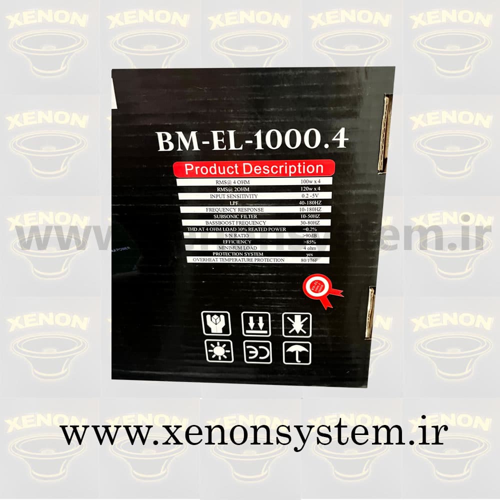 آمپلی فایر خودرو بوشمن 4 کانال مدل BM-EL-1000.4
