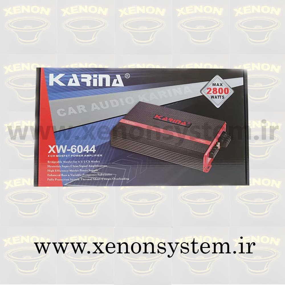 آمپلی فایر خودرو کارینا 4 کانال مدل XW-6044 — تصویر ۳