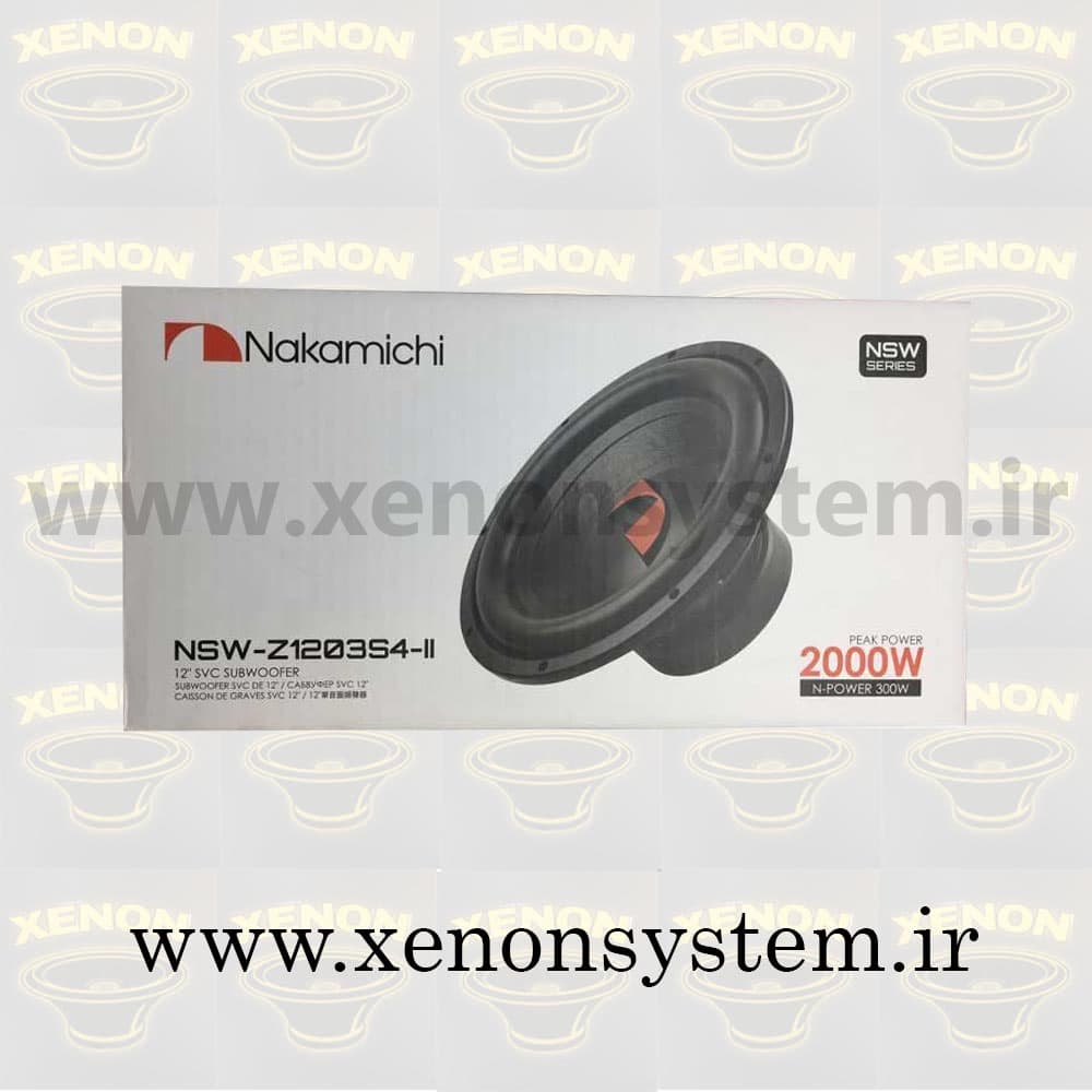 ساب ووفر خودرو ناکامیچی سایز 12 اینچ مدل NSW-Z1203S4-ll — تصویر ۲