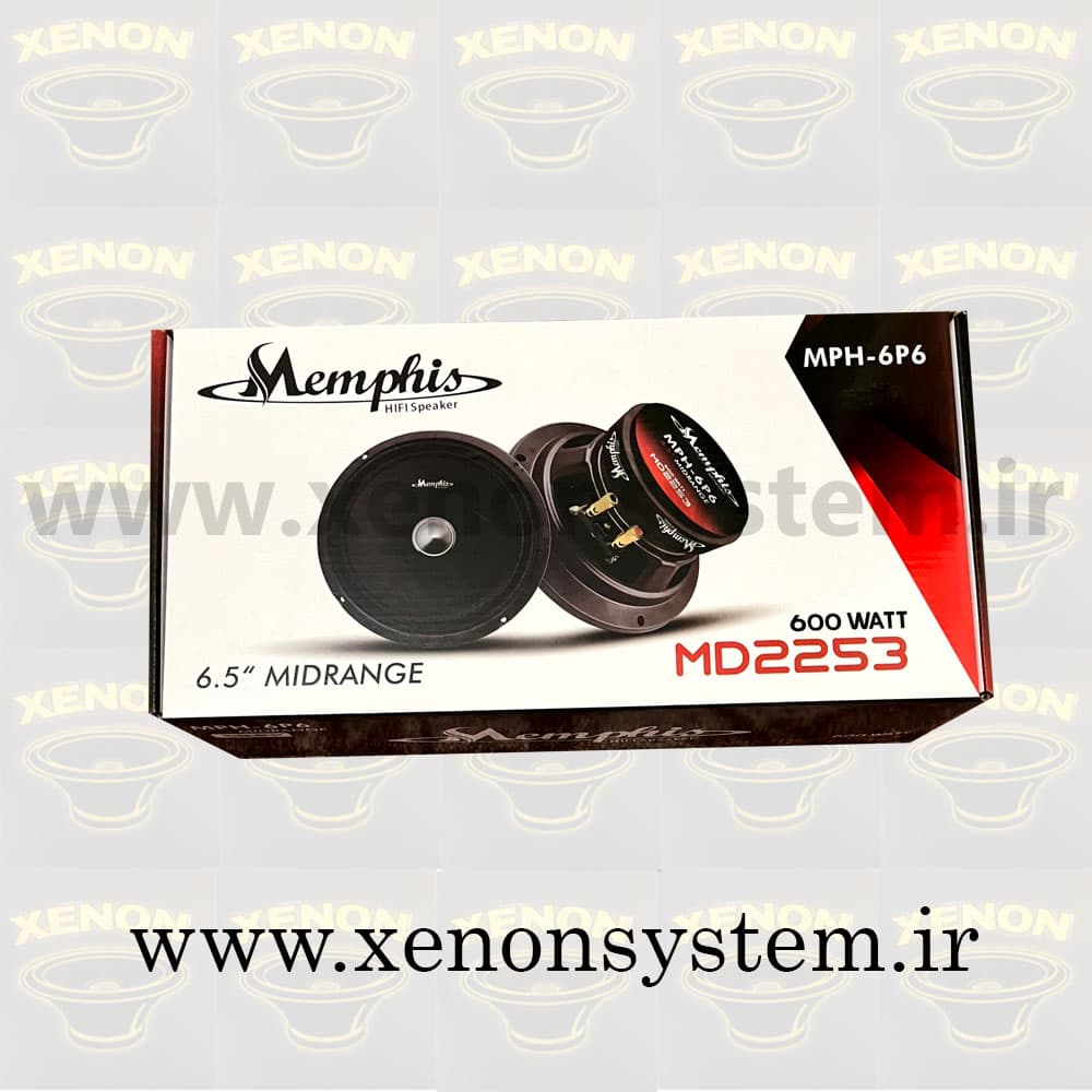 میدرنج خودرو سایز 6.5 اینچ ممفیس مدل MPH-6P6 بسته 2 عددی — تصویر ۳