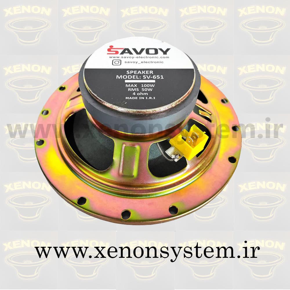 باند / اسپیکر خودرو ساووی مدل SV-651 سایز 6.5 اینچ بسته دو عددی