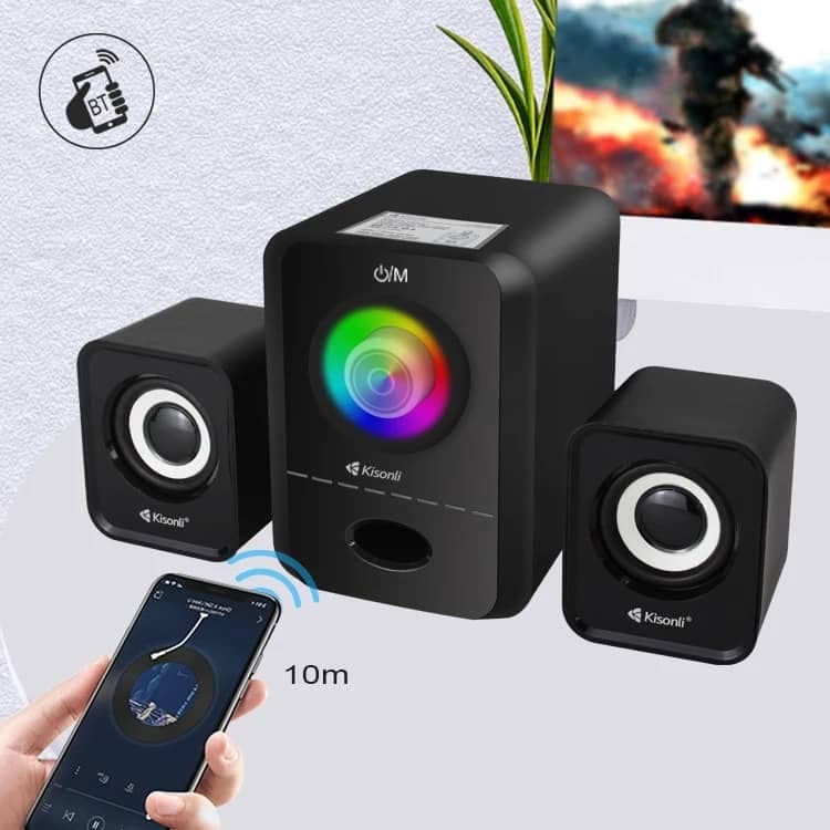 اسپیکر سه تکه کیسونلی Kisonli U-2900 RGB — تصویر ۵