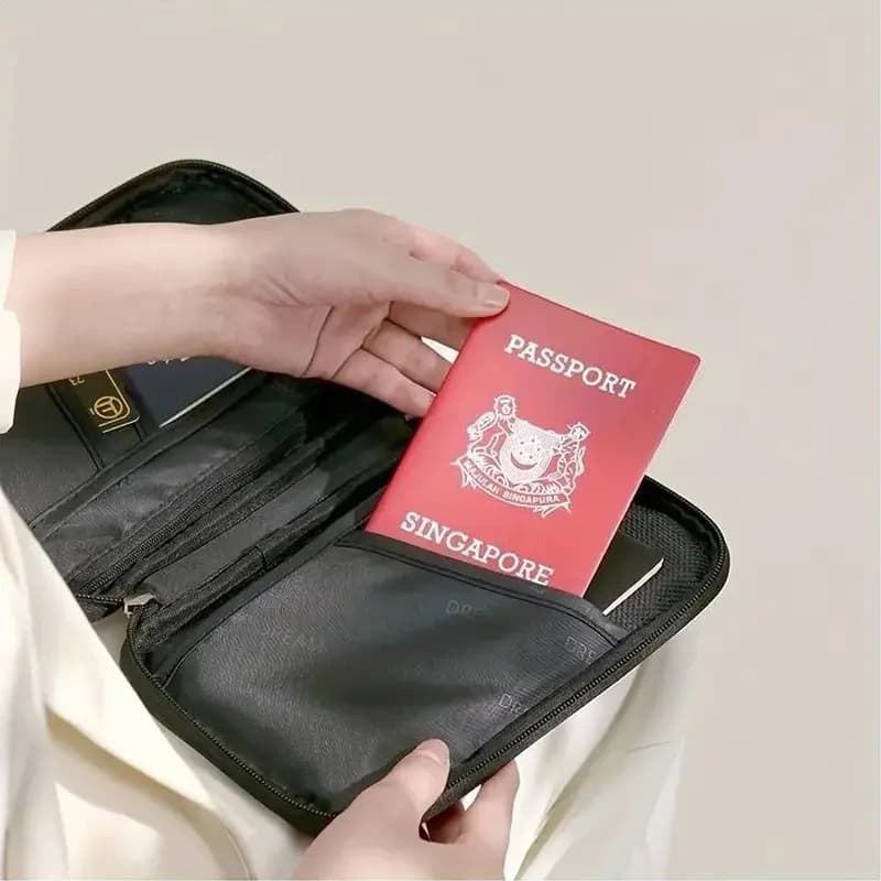 کیف پاسپورت چرم — تصویر ۶
