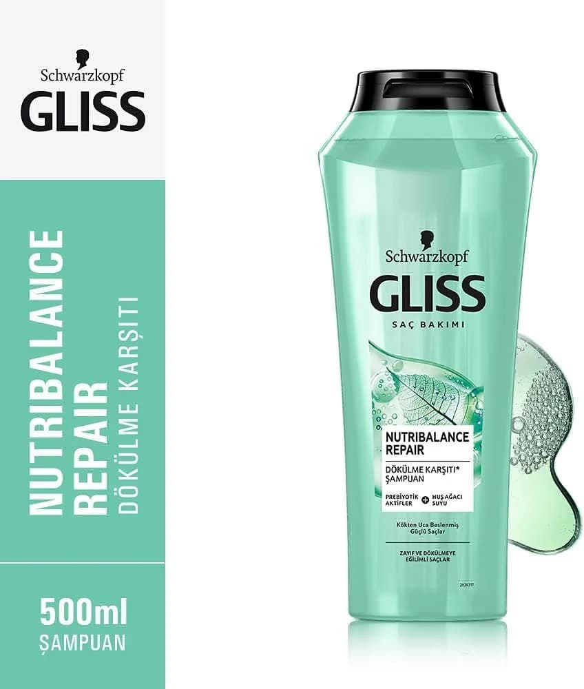 شامپو ضد ریزش گلیس مدل Nutribalance Repair حجم 500 میلی لیتر — تصویر ۳