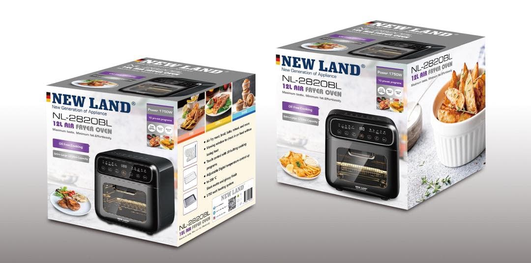 سرخ کن 12 لیتری بدون روغن نیولند مدل Fryer without oil NEWLAND NL-2820BL
