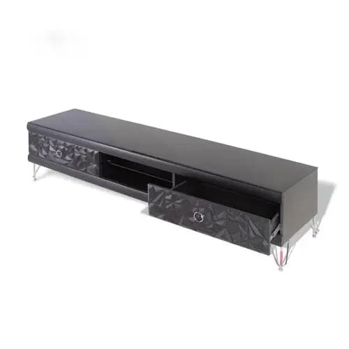 میز تلویزیون متین مدل R380 مشکی — تصویر ۲