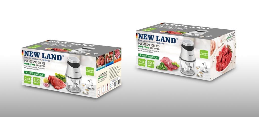 خردکن 0.6 لیتری نیولند مدل chopper NEWLAND NL-2763BS